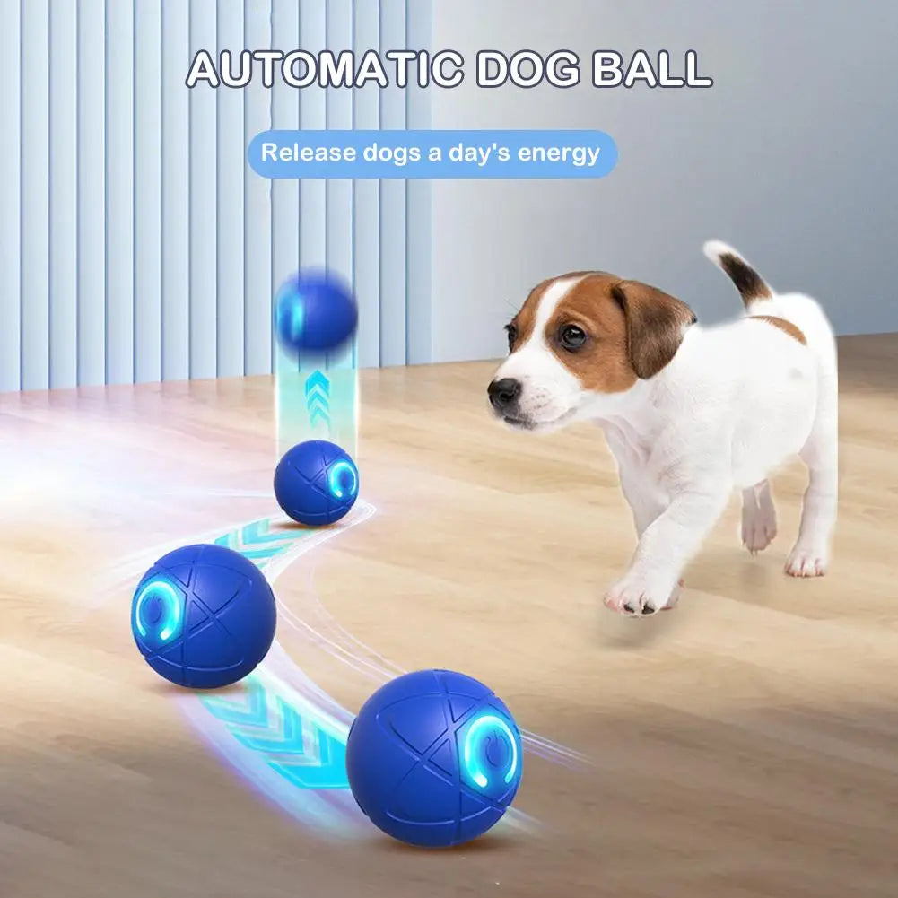 Smart Interaktiv Hundboll – USB-laddning, LED-ljus & Automatisk Rörelse