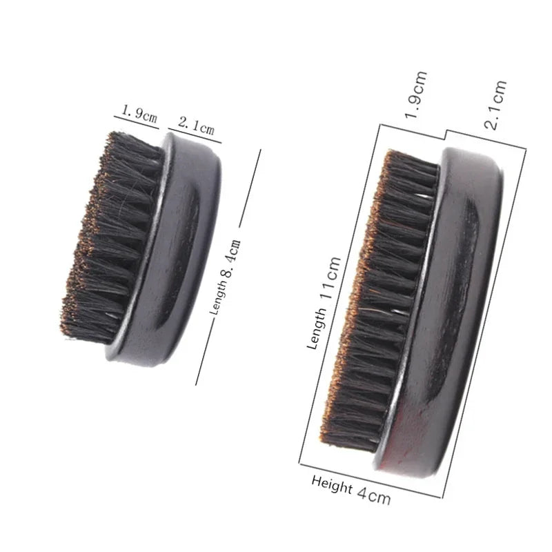 Skäggborste i naturträ – Borst med äkta svinborst för skäggvård & styling